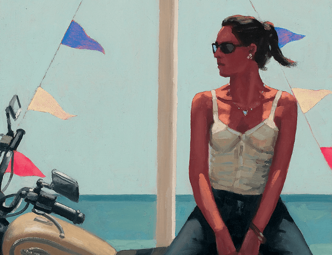 Jack Vettriano - La Fille À La Moto image