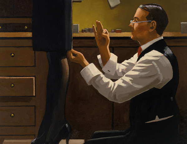 Jack Vettriano - The Devoted Dressmaker image