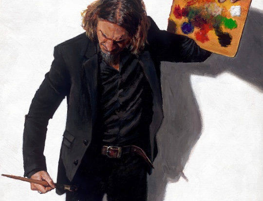 Fabian Perez - releases a new self portrait image