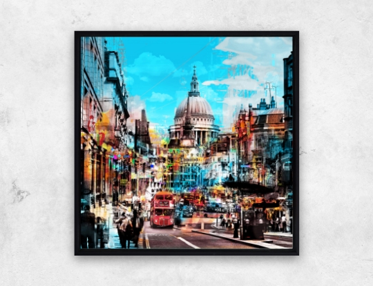 Introducing mixed media cityscape artist